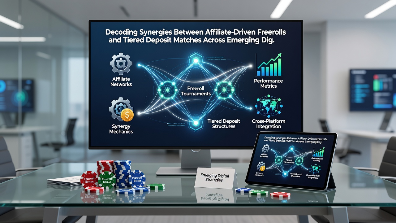 Illustration der Integration von Freeroll-Zugängen mit gestaffelten Einzahlungsboni