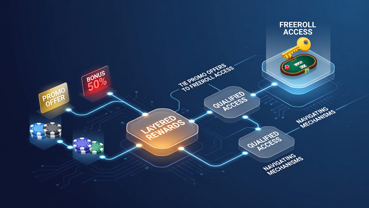Übersicht über gestaffelte Belohnungsmechanismen in Online-Poker-Plattformen mit Promo-Codes und Freeroll-Zugängen