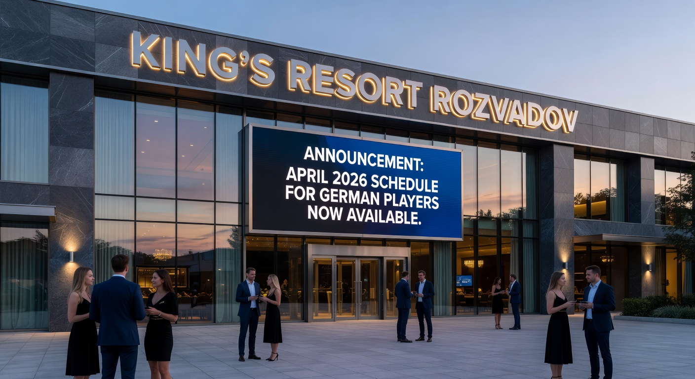 Spieler bei einem Mystery Bounty Turnier im King's Resort Rozvadov mit Fokus auf die Tische und Atmosphäre